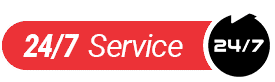 24 hours 7 days a week service